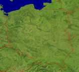 Poland Satellite + Borders 1200x1098